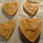 Biscuits palets bretons en forme de coeur